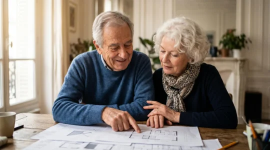 Aménagement sécurisé du domicile pour senior en France avec équipements de maintien à domicile