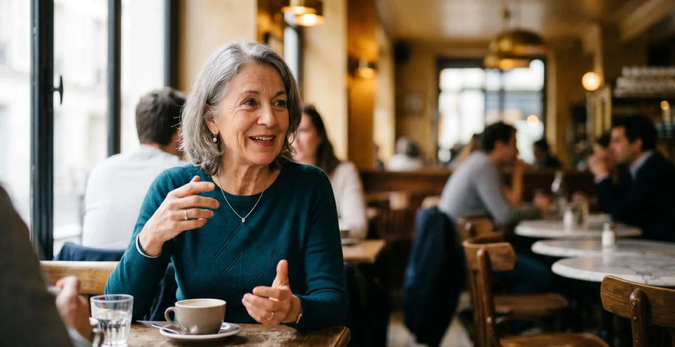 Senior dynamique de 68 ans dans un environnement quotidien moderne, symbolisant le choix technologique pour son audition
