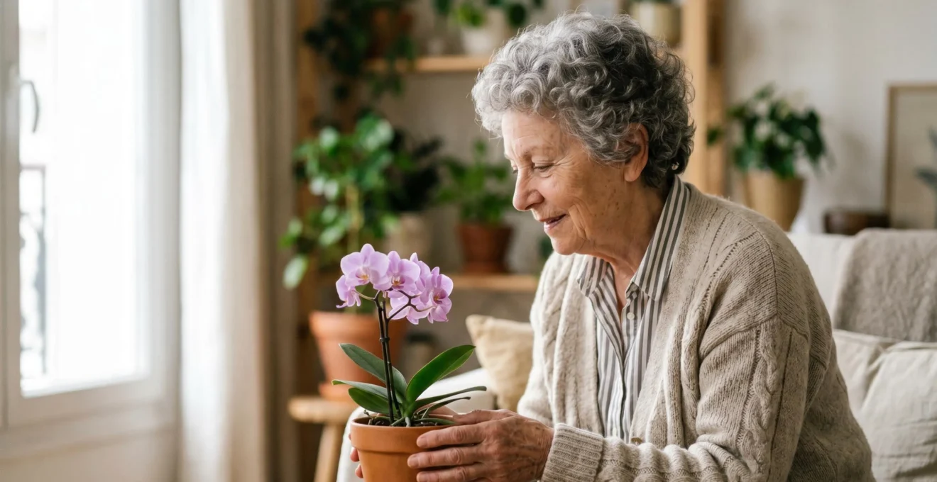 Senior actif préservant son capital sensoriel pour maintenir son autonomie